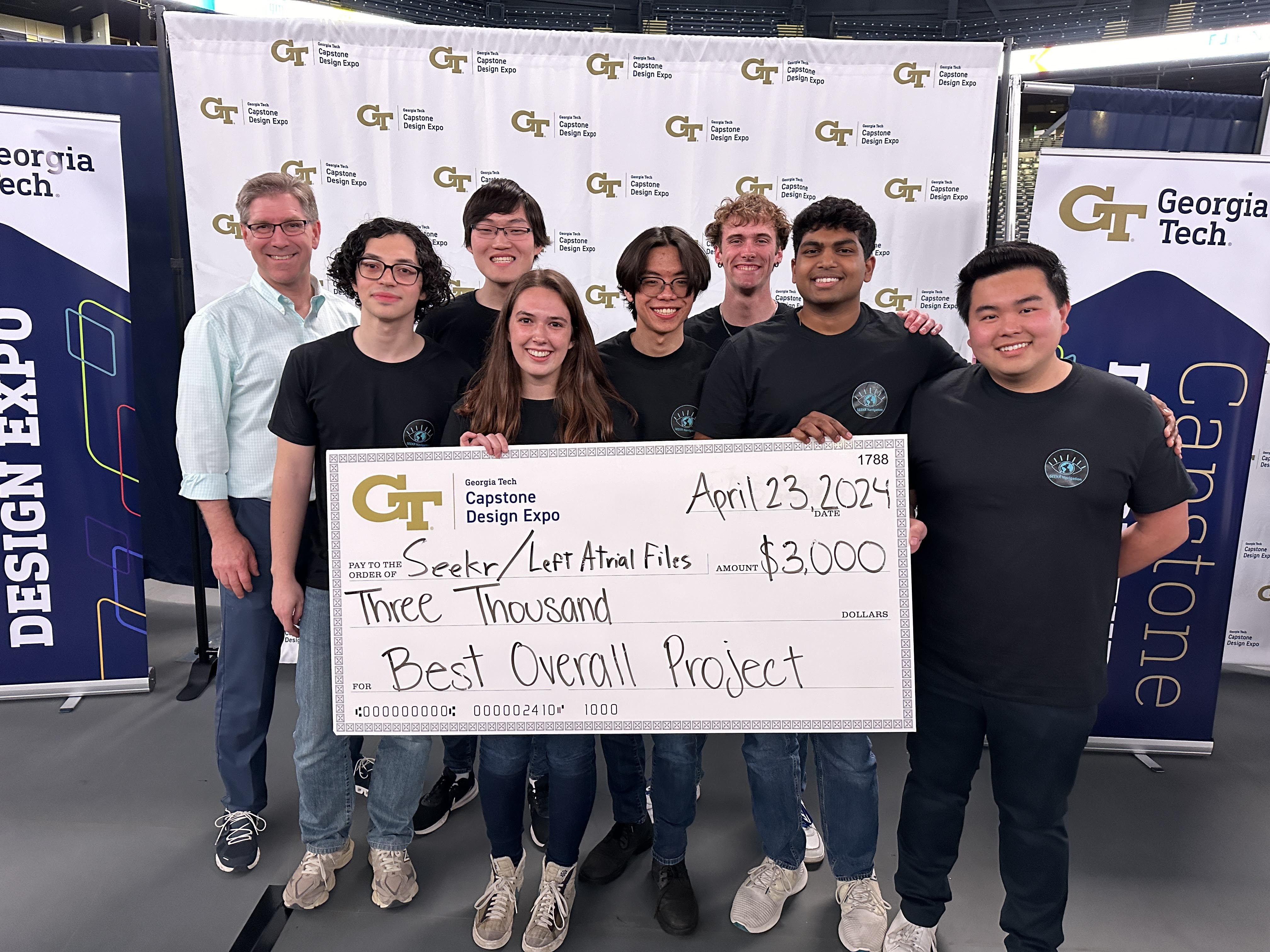 Seekr Navigation Team with Georgia Tech Capstone Expo win award